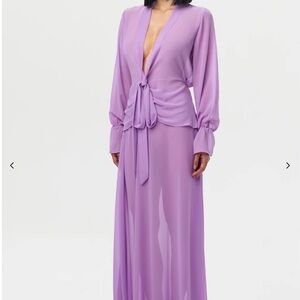 Naked Wardrobe Lavender Maxi Dress WORN ONCE!